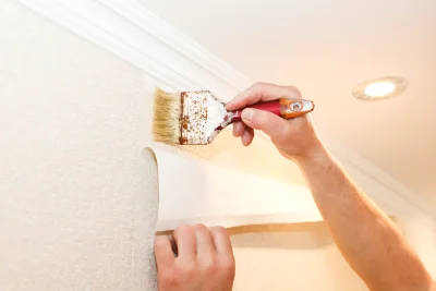 Pose de papier peint à Clumanc — revêtements muraux et toiles de verre